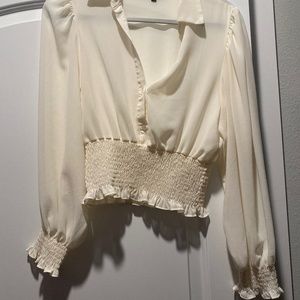 Ivory Sheer Top